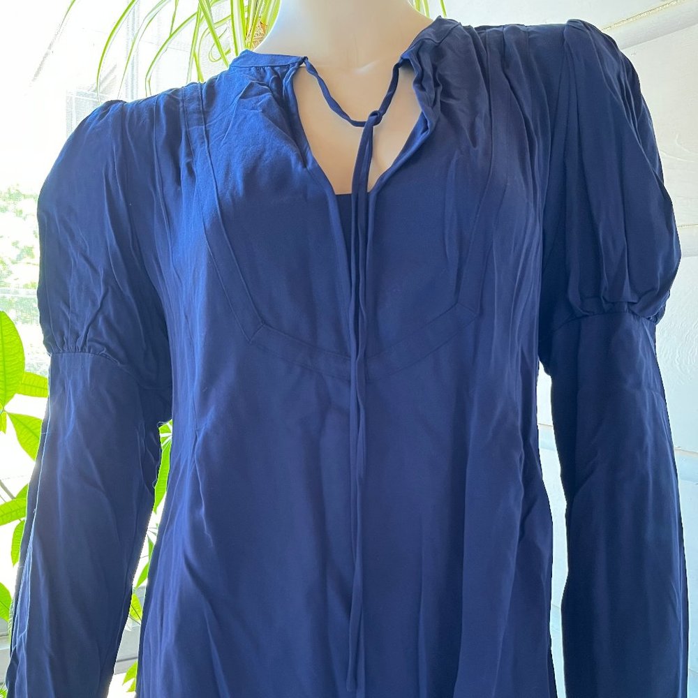 Blue long sleeve shirt - EXPRESS
